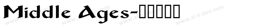 Middle Ages字体转换
